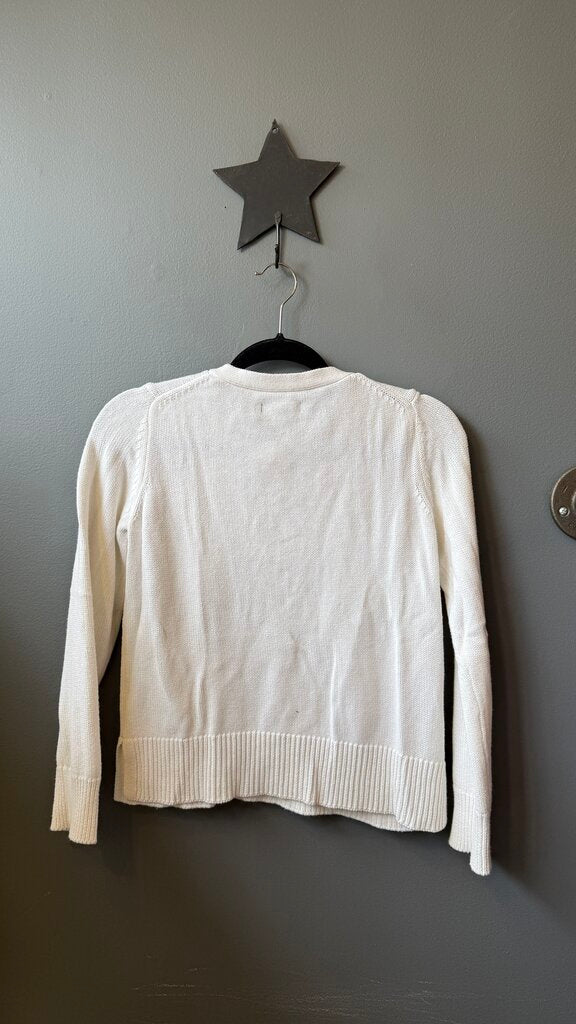 Lace Up Cotton Cashmere Sweater