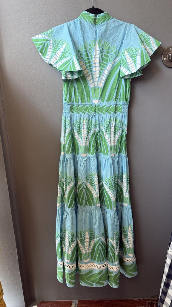 Tiered Short Sleeve Maxi Dress