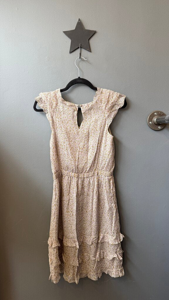 Silk Chiffon Ruffle Dress