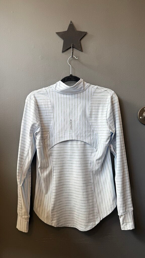 1/4 Zip Stripe Active Pullover