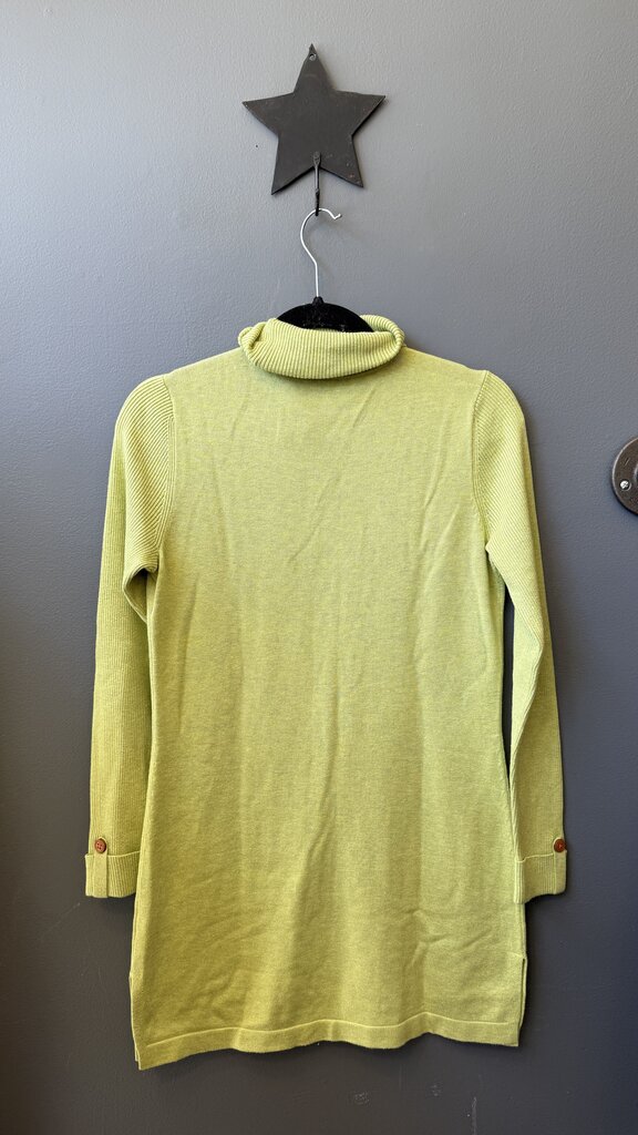 Cotton Turtleneck Tunic Sweater