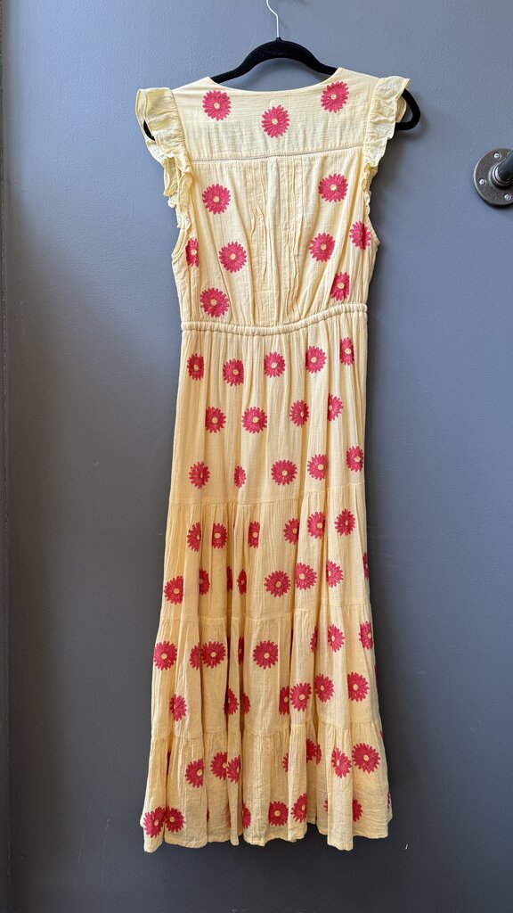 Gauze Floral Midi Dress