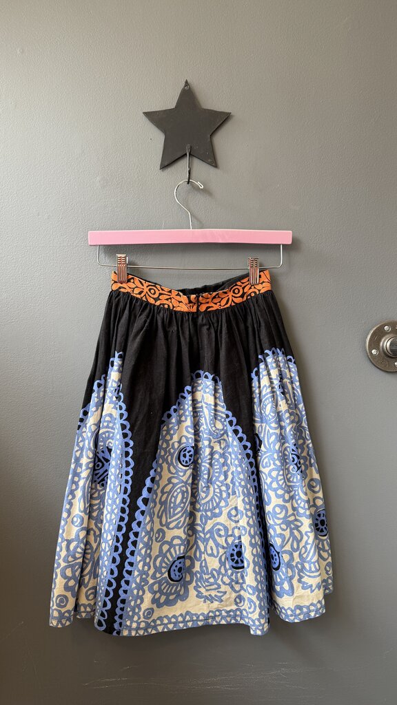 Full High Waisted Midi Skirt