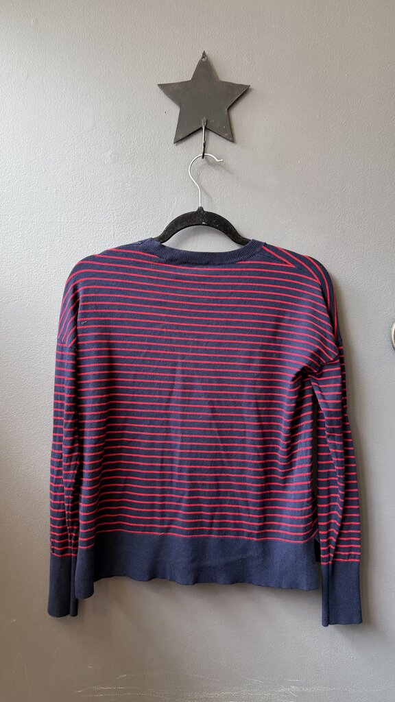 Striped Side Slit Sweater