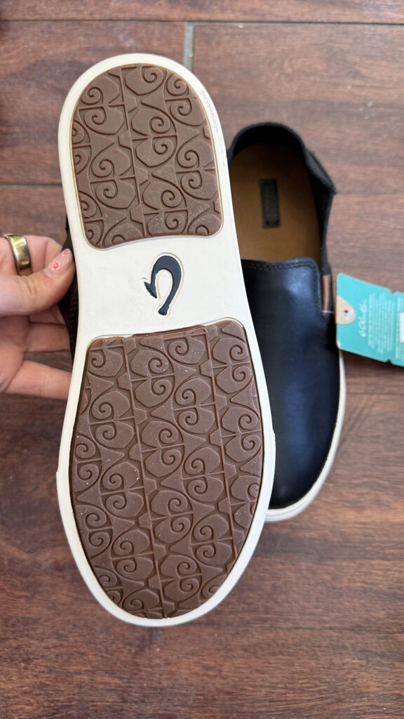 Leather Slip On Sneakers