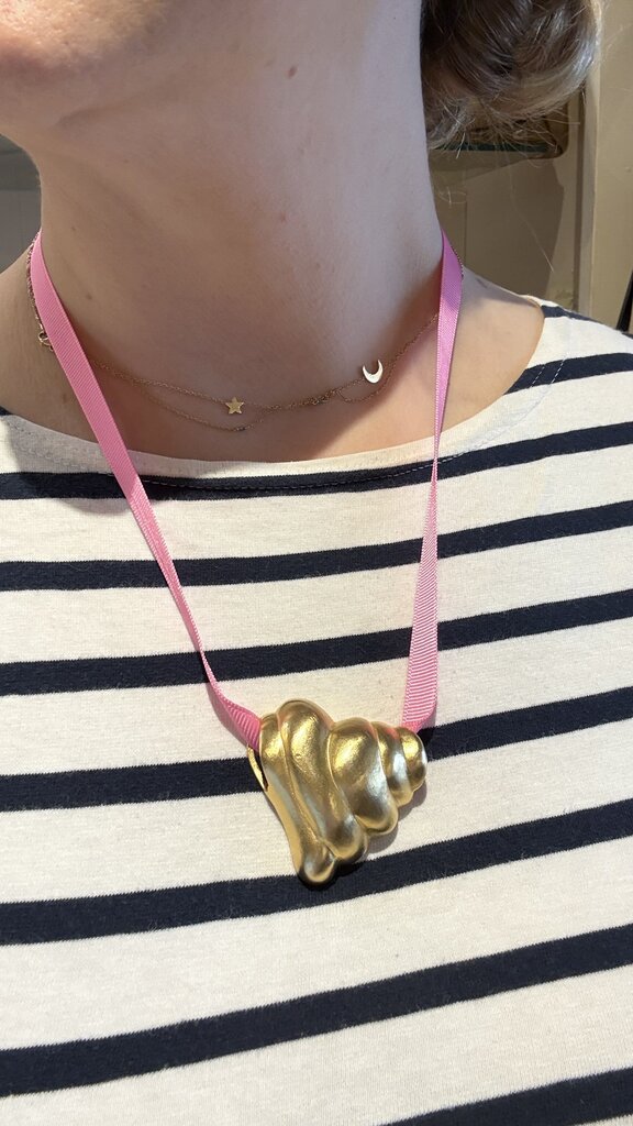 Vintage Puffy Heart Pendant