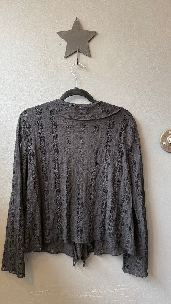 Lace Ruffle Front Top