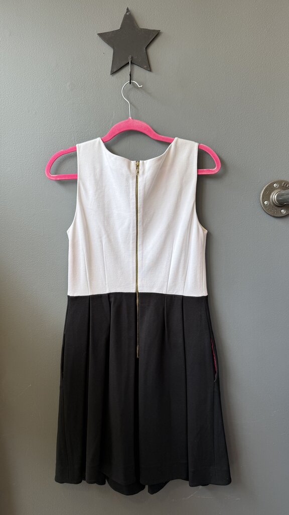 Ponte Colorblock Fit Flare Dress