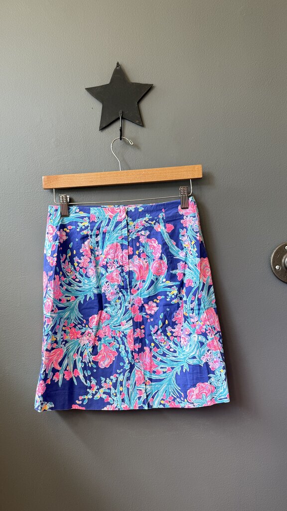 Whimsical Rose Print Skirt