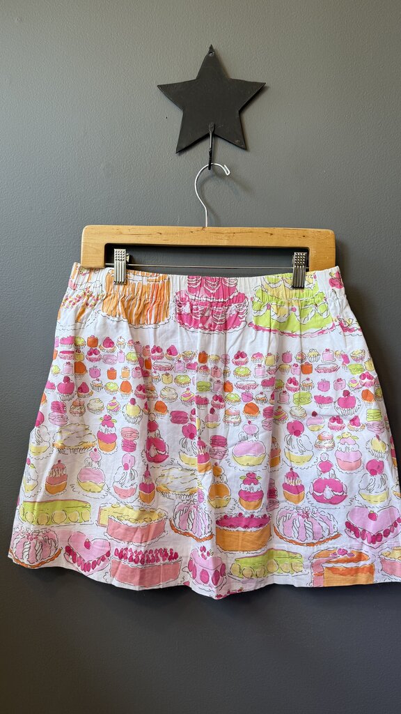 Cake Print Pull On Skirt