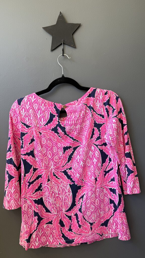 Pineapple Print Boatneck TShirt