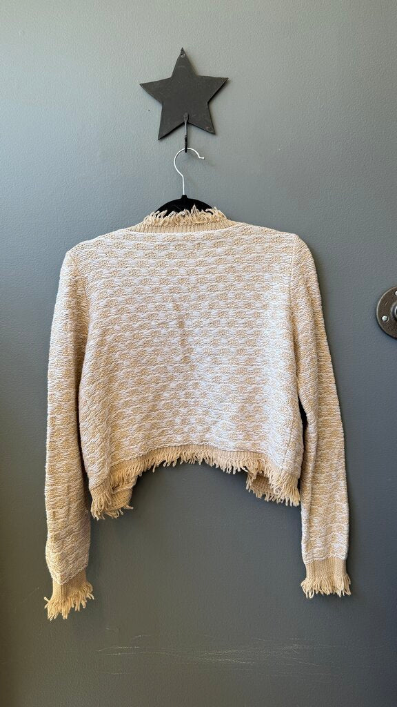 Woven Bolero Cardigan Sweater