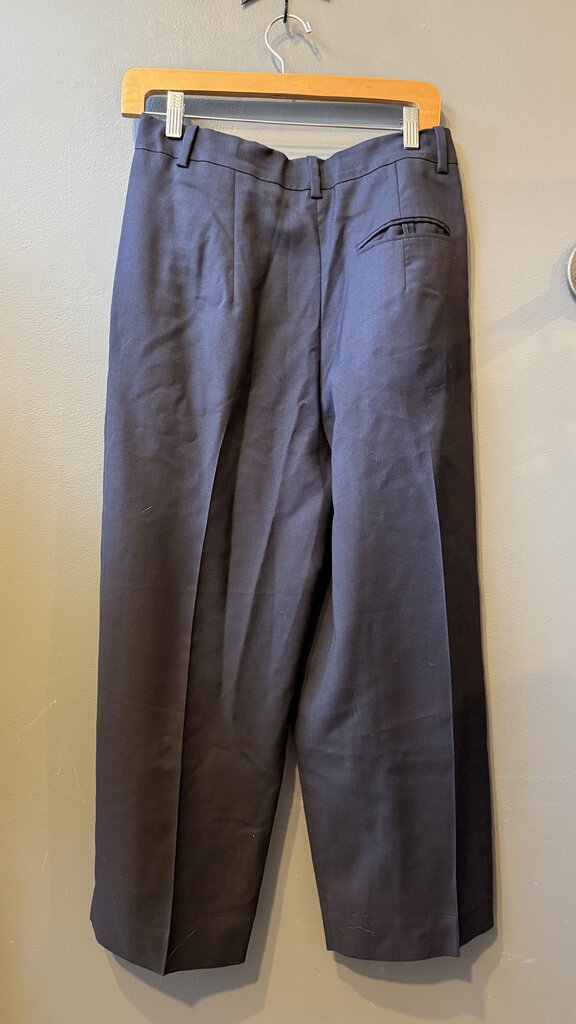 Barrel Leg Pleated Pants