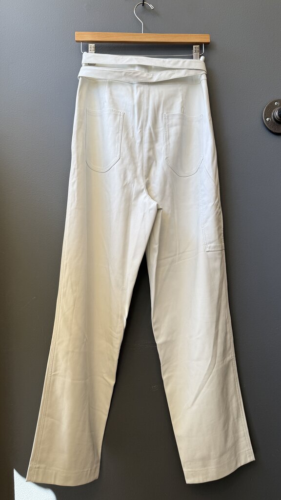 Wide Leg Faux Leather Pants
