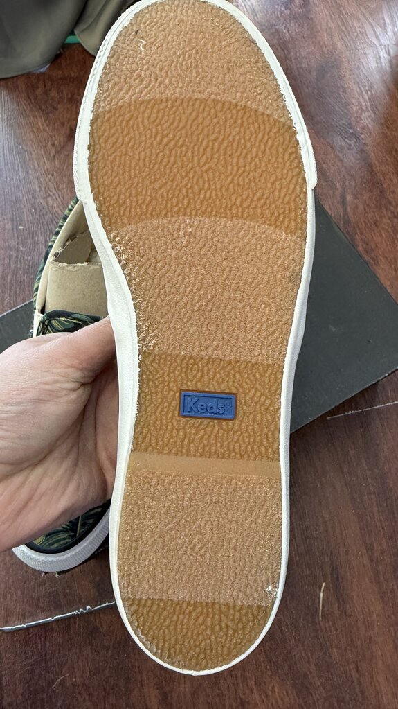 Palm Print Slip On Sneakers