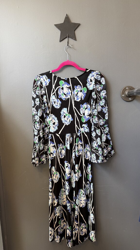 Jersey Floral Midi Dress