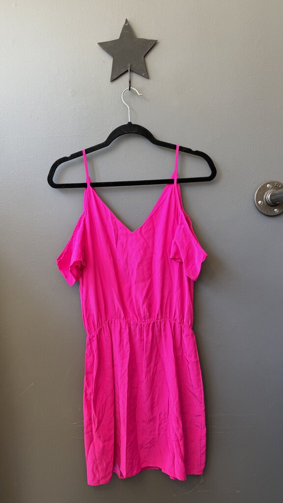 Hot Pink Silk Mini Dress