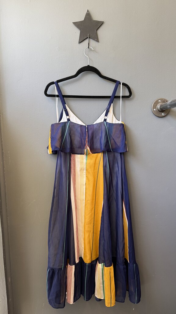 Stripe Swing Midi Dress