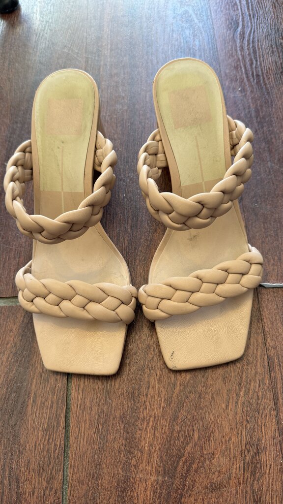 Braided Block Heel Sandals