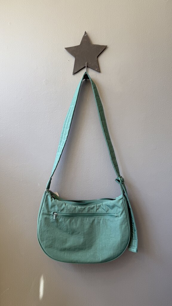Nylon Half Moon Crossbody Bag