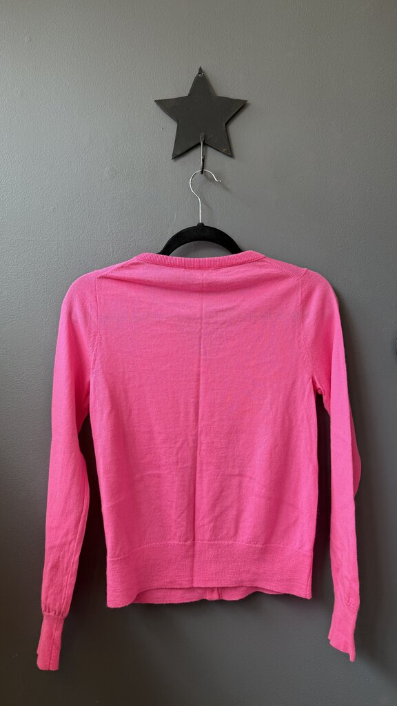 Merino Wool Neon Cardigan Sweater