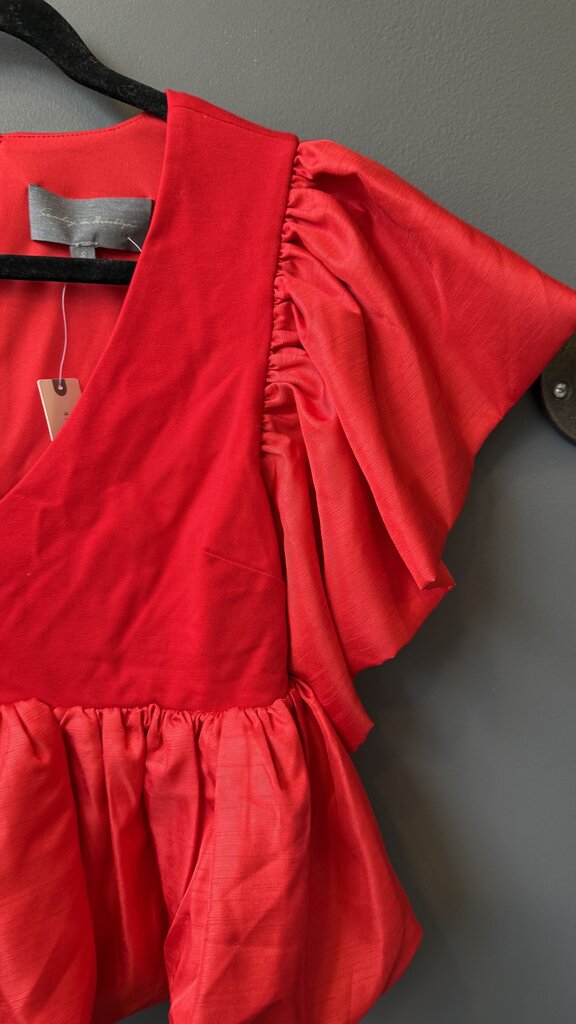 Peplum Ruffle Top