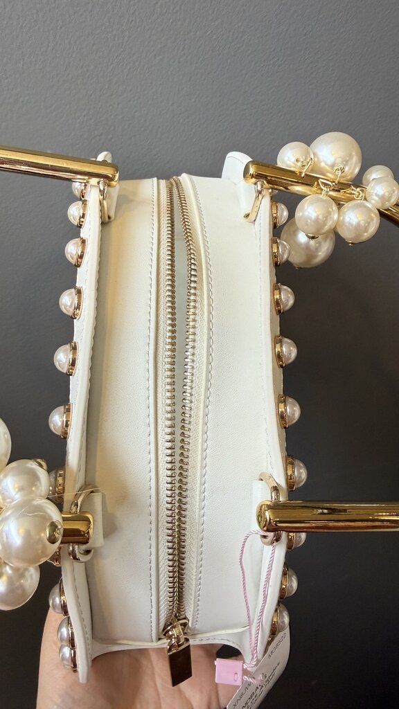 Pearl Cane Half Moon Bag
