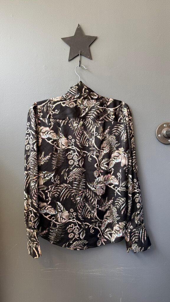 Floral Bow Neck Blouse