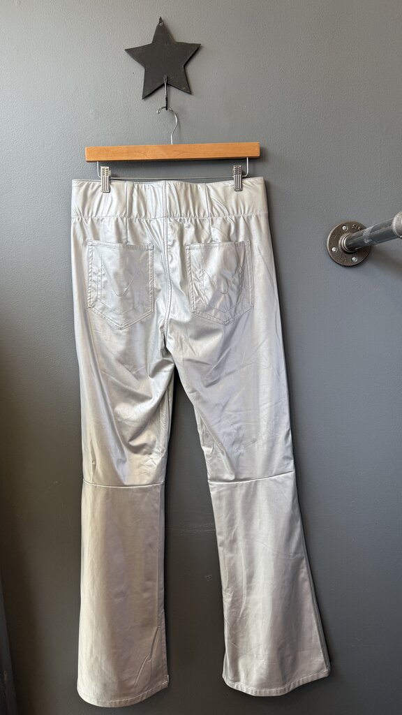 Metallic Flare Pull On Pants