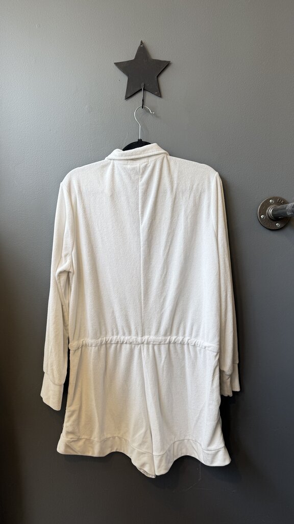Terrycloth Drawstring Romper