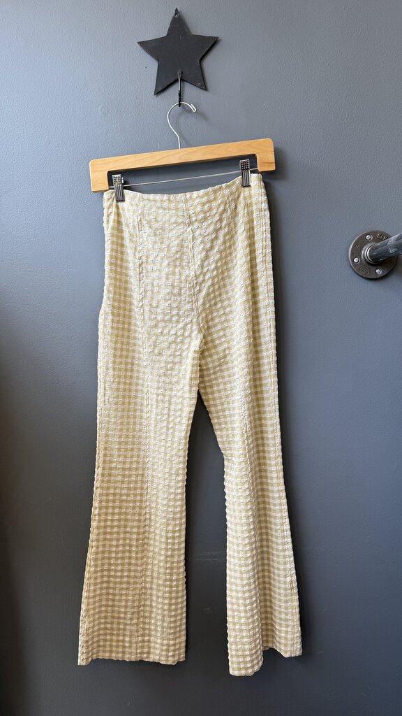 Gingham Baby Boot Pants
