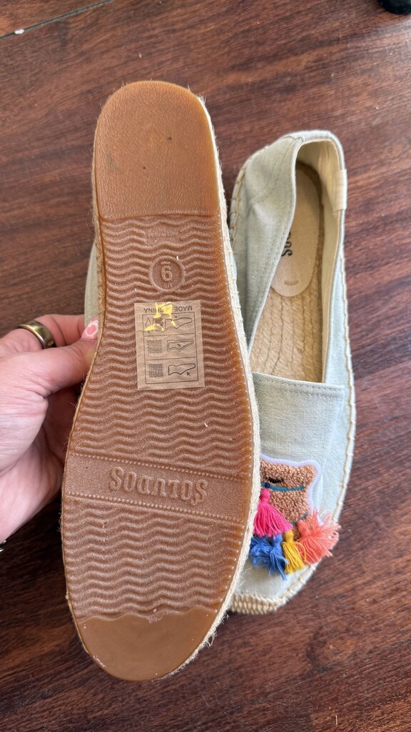 Camel Pom Pom Espadrilles