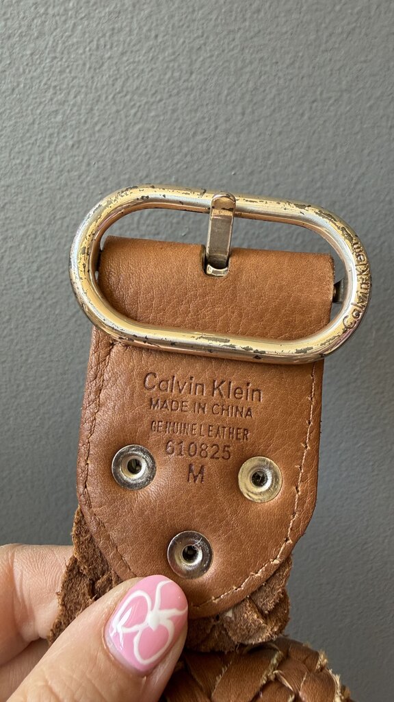 Leather Braided Belt