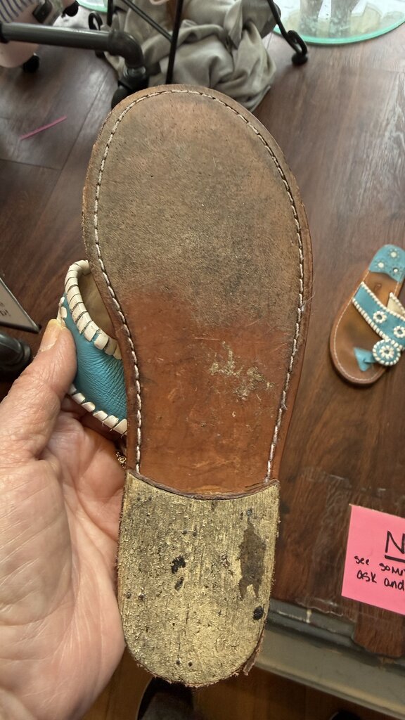 Leather Whipstitch Sandals