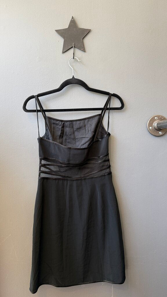 Mesh Waist Vintage Mini Sheath Dress