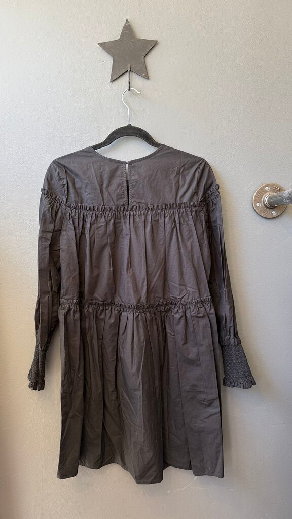 Cotton Poplin Tiered Dress