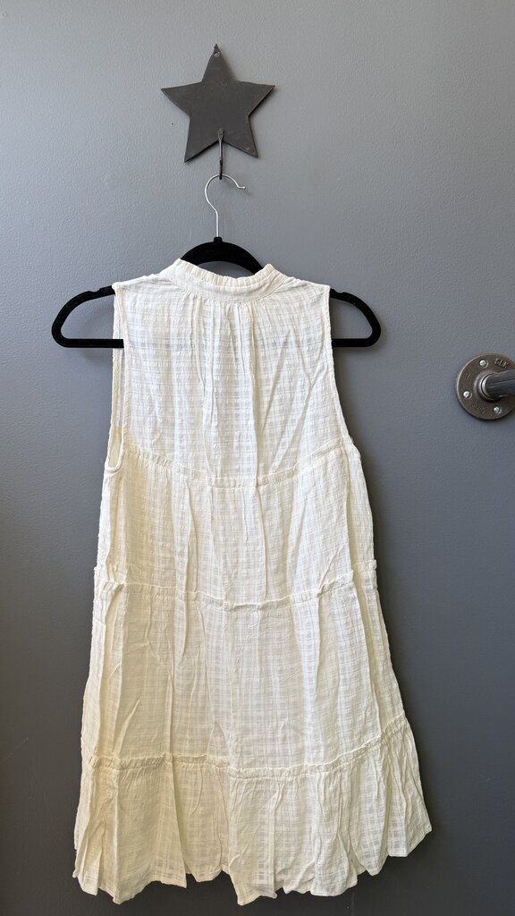 Tiered Stripe Sleeveless Dress