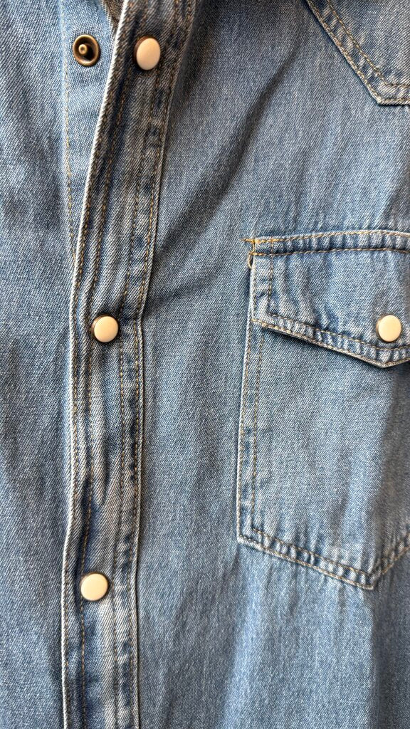 Denim Snap Up Shirt