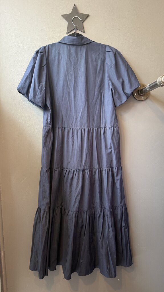 Tiered Midi Shirtdress
