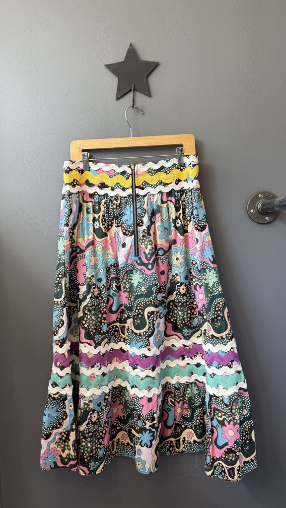 Ric Rack Full Midi Skirt