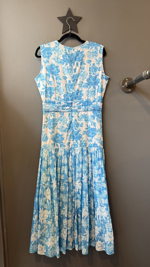 Cotton Floral Tiered Maxi Dress