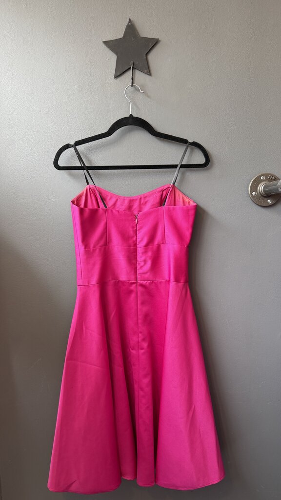 Satin Fit Flare Dress