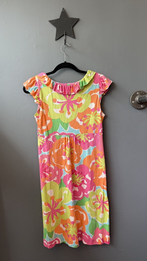 Silk Jersey Ruffle Dress