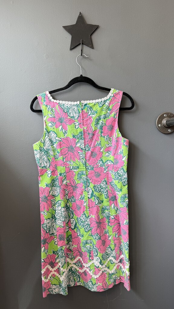 Cutout Neckline Butterfly Shift Dress