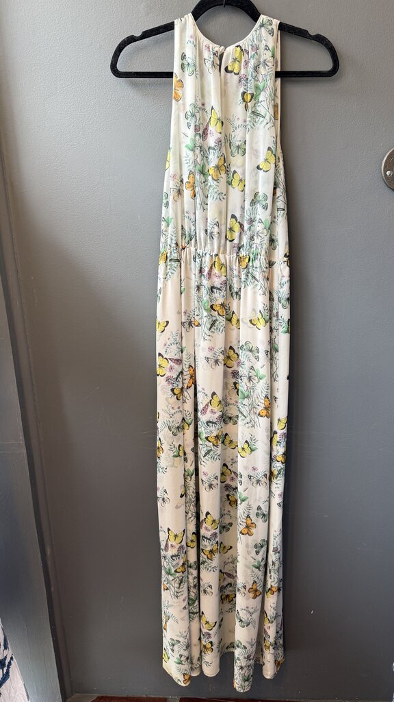 Floral Butterfly Maxi Gown Dress