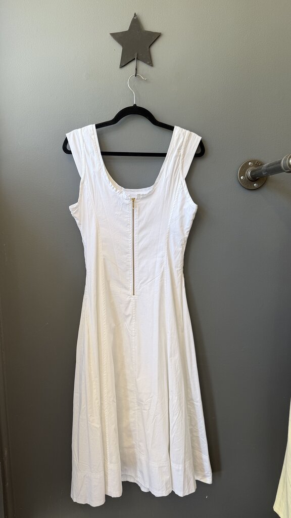 Poplin Fit Flare Midi Dress