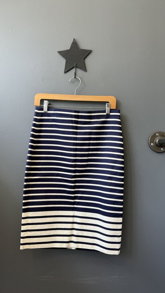 Mixed Stripe Pencil Skirt