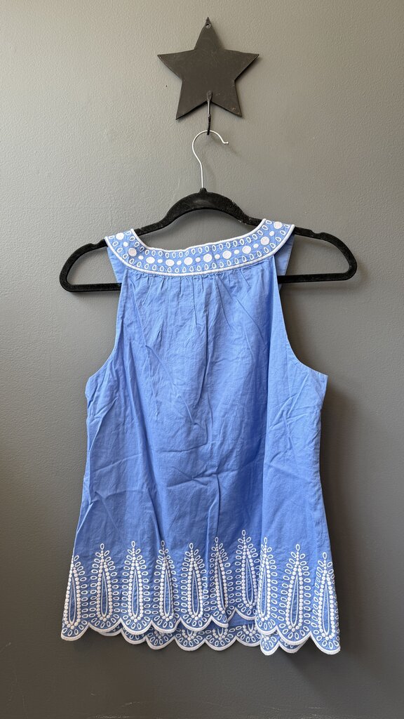 Eyelet Embroidered Cotton Top
