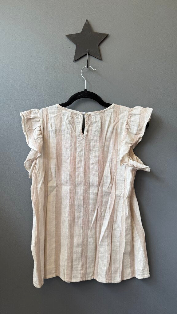 Embroidered Stripe Top