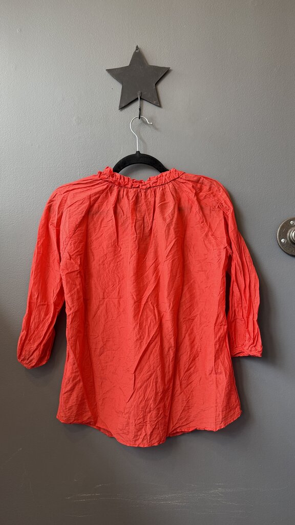 Cotton Silk Popover Blouse